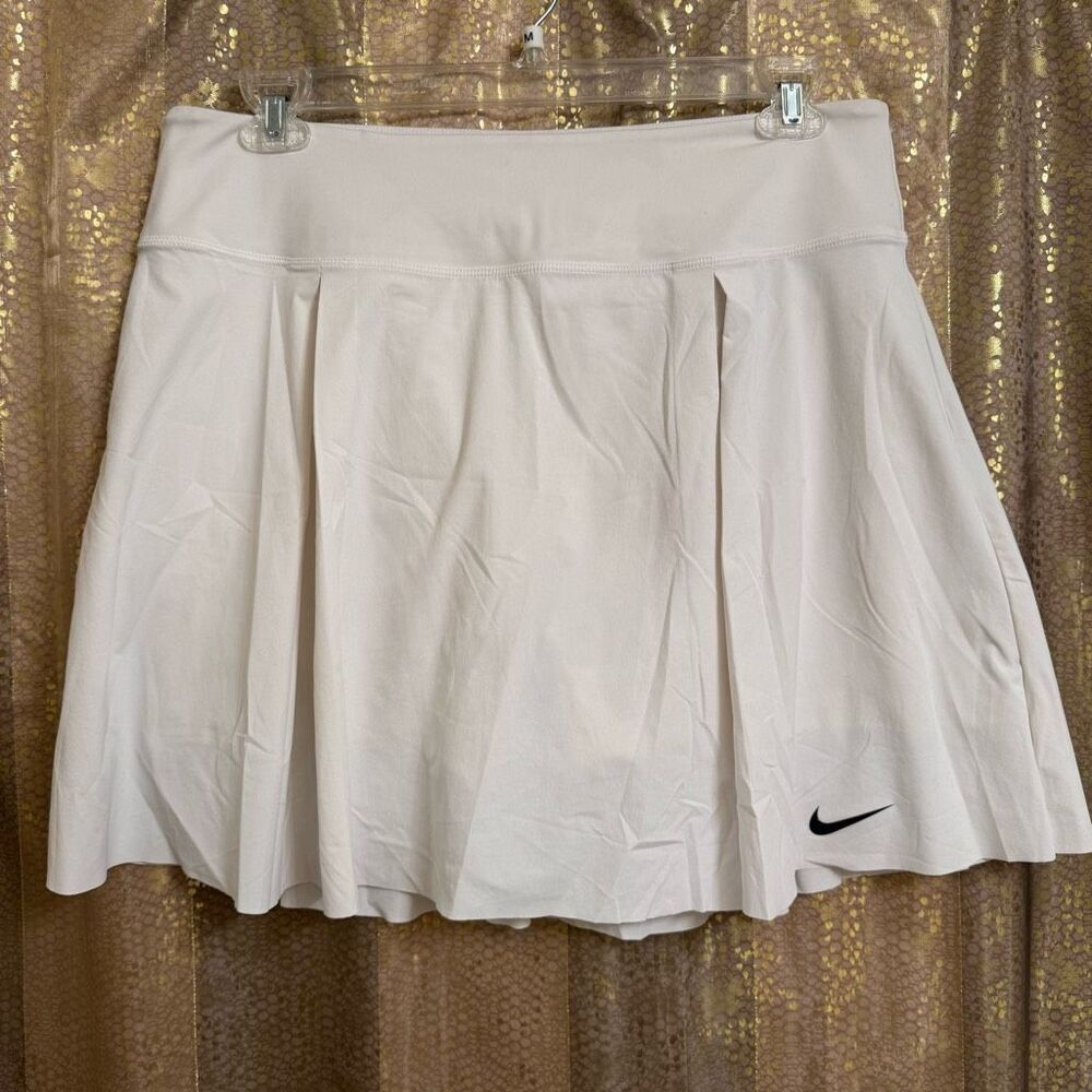 Nike Dri Fit White Stretchy Tennis Golf Athletic Skirt Skort XL‎